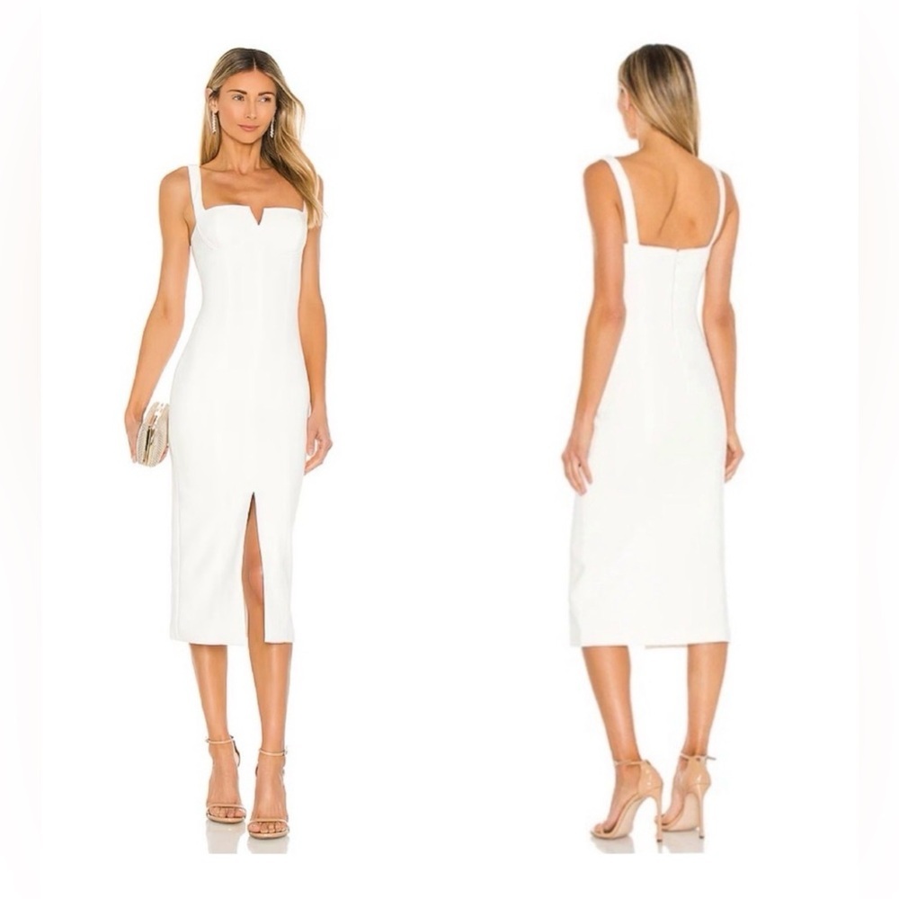MISHA REVOLVE Gertrude Dress in Ivory Size 12 GUC